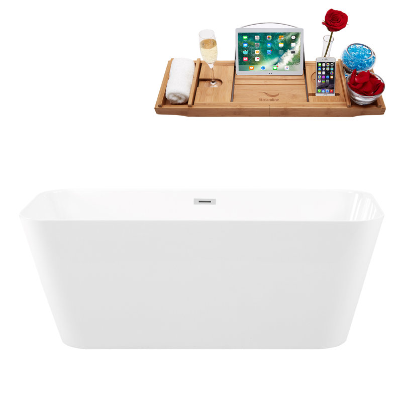 Baignoire de trempage autoportante 59,1 po. X 26,4 po.
