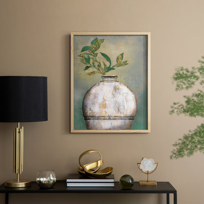 Global Vessel II Framed Print - Solid Wood