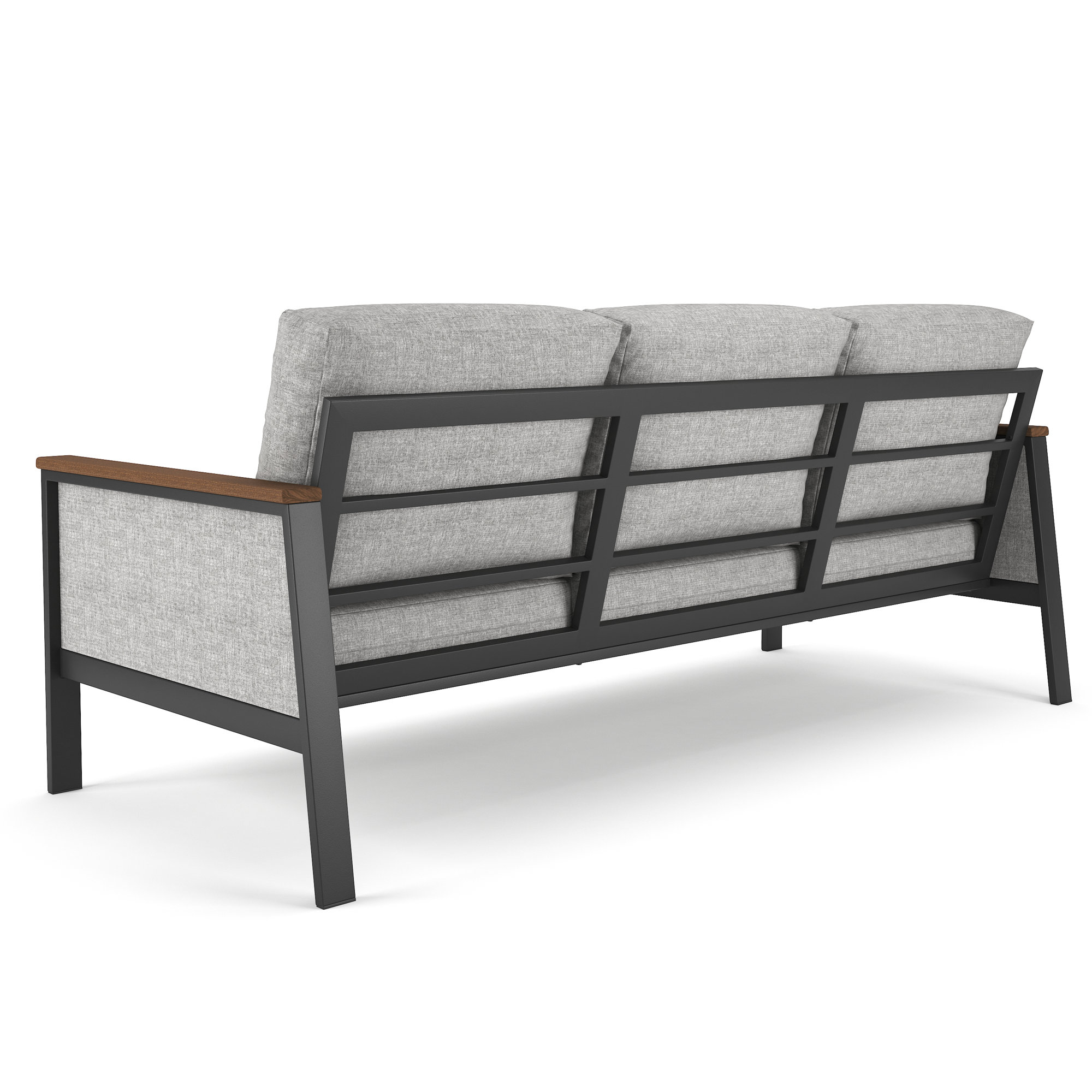 Townsend 80'' Wide Outdoor Patio Sofa with Sunbrella® Cushions, Canvas Granite
