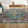 Eugena Geometric Medallion Blue/Multi Rug