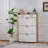 Large Two-Drawer Shoe Storage Cabinet With Three-Fold Doors-1159677443