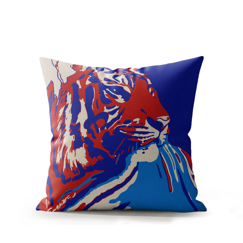 Coussin d'intérieur Leon, Flamme patriote, 18 x 18