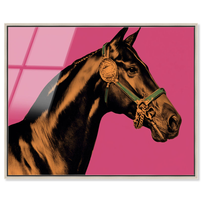 Hue Equine IV Print, 25"H x 21"W, Silver Floater Frame