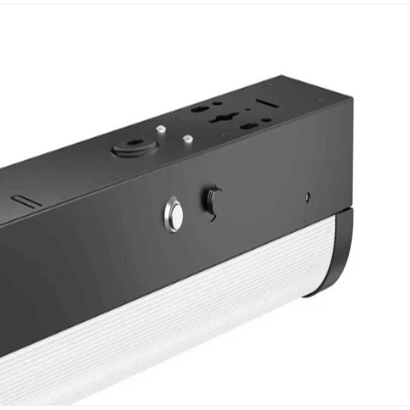 Bande DEL linéaire standard E2 Lighting de 1,2 m (4 pi) avec batterie de secours de 4 W, 5 puissances réglables, 5 températures de couleur sélectionnables, noire, ensemble de 6