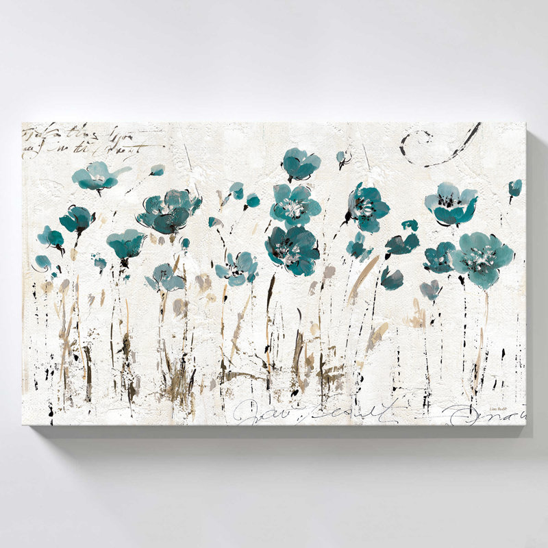 "Abstract Balance IV Blue" par Lisa Audit, reproduction sur toile, H 36 po x l 60 po