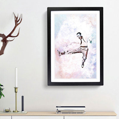Fred Astaire Dancing in Abstract - Picture Frame Painting Print