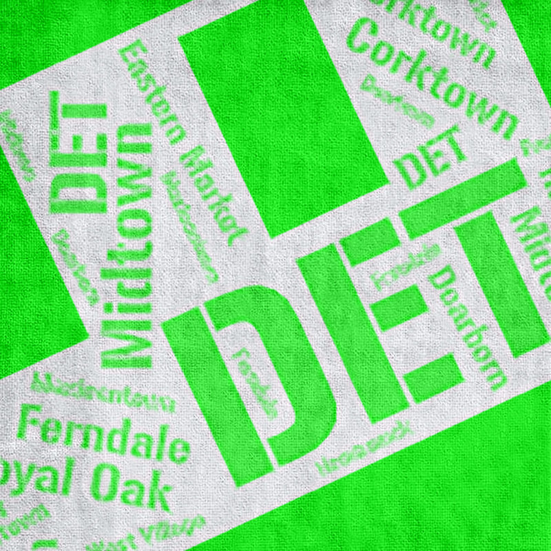 Bath Towel, Green, Microfiber, Detroit