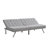 Wood Frame Stainless Leg Futon Sofa bed Convertible Futon Foldable Sofa-111271009