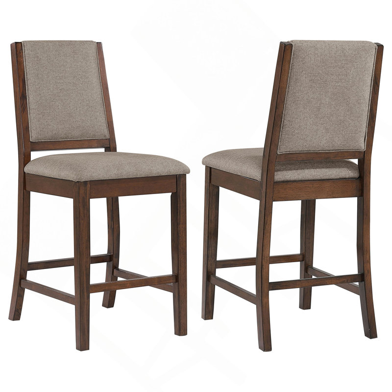 Chaise de comptoir rembourrée (ensemble de 2)
