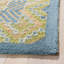 Tapis beige / vert / bleu crocheté à la main Adera-19263011
