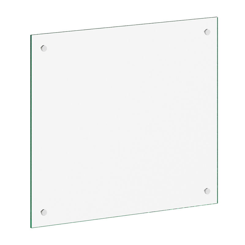 Pre-Drilled Tempered Glass Splashback for Cookers