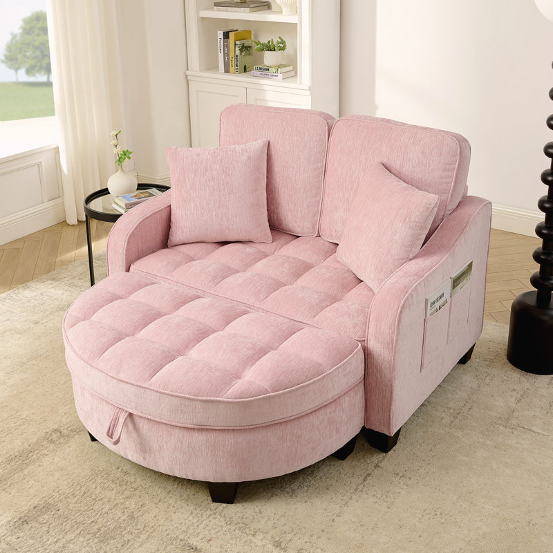 Canapé pour salon, bureau, appartement, Rose