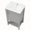 Meuble-lavabo simple avec comptoir Wilcoxen-584282289