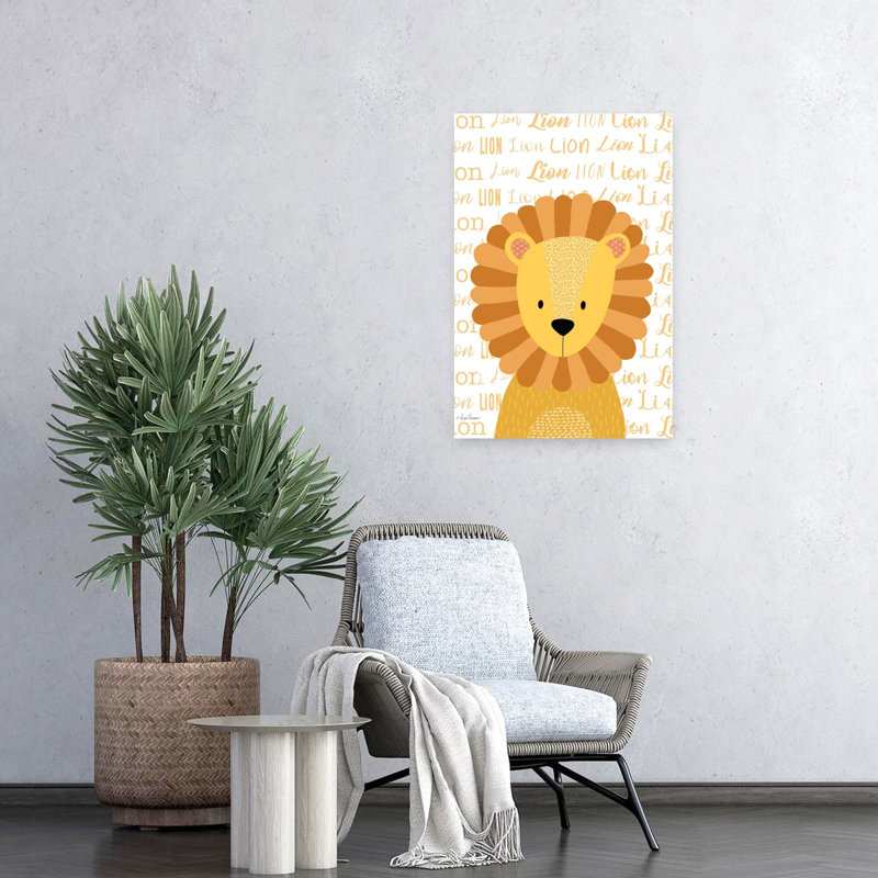 Baby Lion 1 Piece Wrapped Canvas Wall Art, 60.96cm H x 40.64cm W