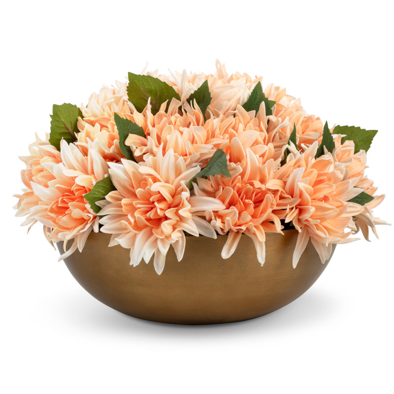 Livia RealTouch Dahlia Arrangement, Peach