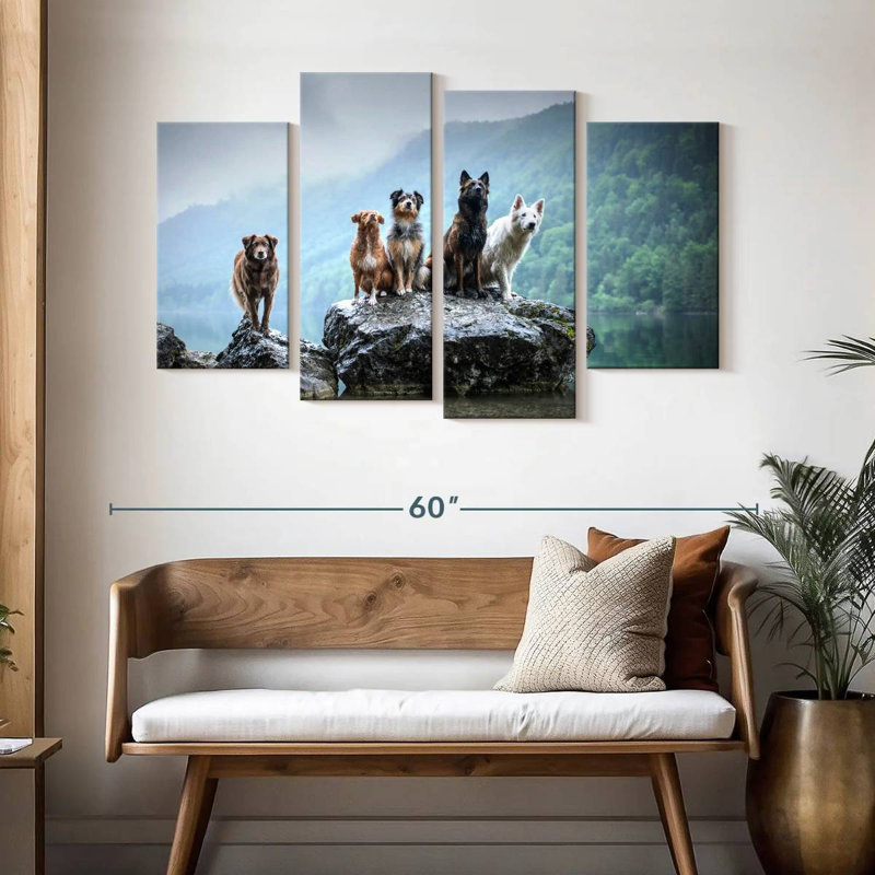 Dog Alliance, 32" H x 52" W