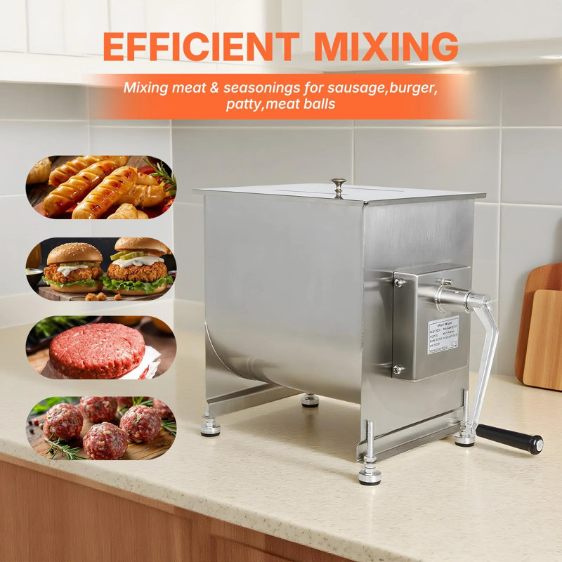 Mélangeur à viande en acier inoxydable Hakka 30lbs 15l