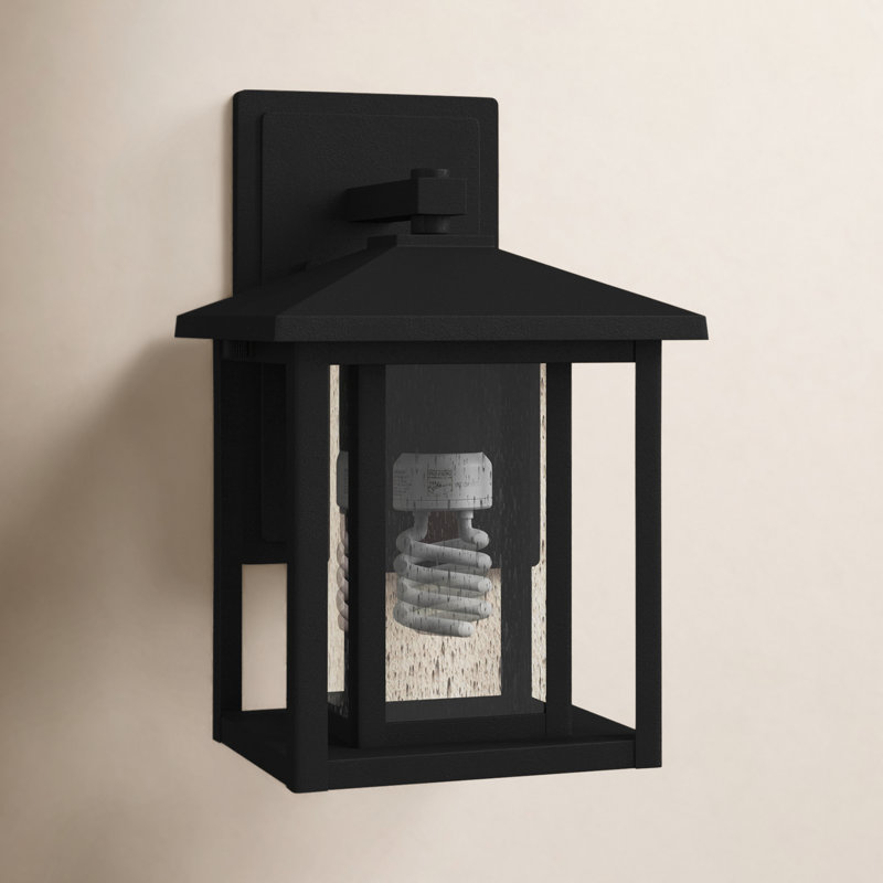 Vermont Wall Light, 100W A19 Medium, 14" H x 9" W, Black