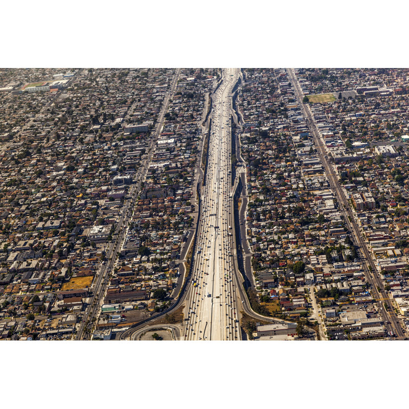 Aerial Of Los Angeles by Meinzahn - Wrapped Canvas Print, 81cm H x 122cm W