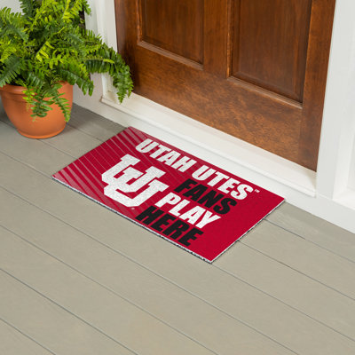 University of Utah Fan PVC Mat, 28"x16"