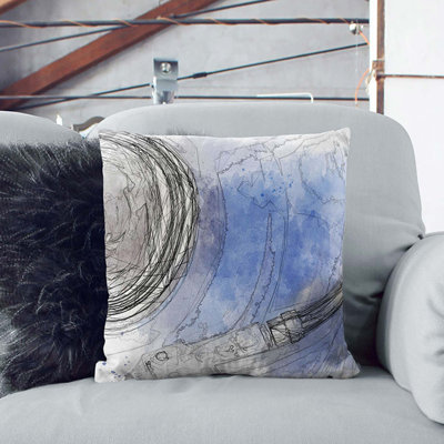 Abstract Square Throw Cushion
