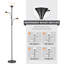 71" torchiere floor lamp with 3 71" LED bulbs-2119116300