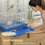 59cm Metal, Plastic Table Top Bird Cage