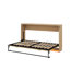Twin XL Size Murphy Bed With LED Light, Can Be Folded Into A Cabinet