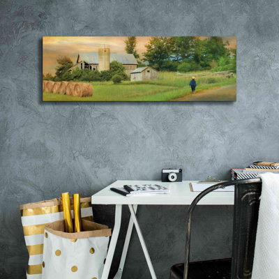 «Amish Barefoot Farmer» par Lori Deiter, art mural sur toile
