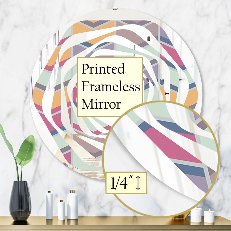 Miroir mural Whirl Abstract Design X, H 31,5 po x l po