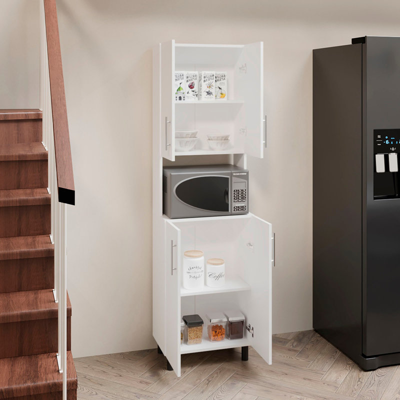 Garde-manger, 4 portes, 4 tablettes