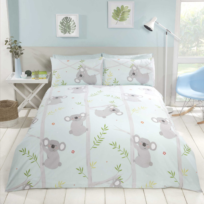 Bustamante Cotton Blend Wildlife Duvet Cover with Pillowcases Included, King (230 x 220cm) Duvet Cover