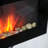 28.5" 1500W Electric Wall-Mounted Fireplace With Flame Effect, 7 Color Background Light