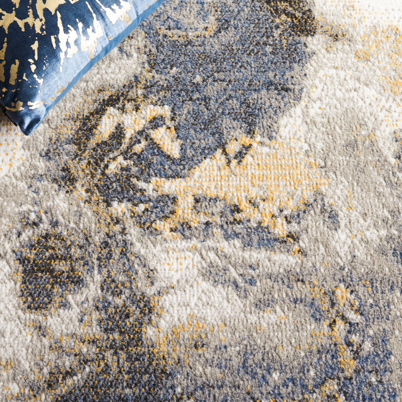 Pyramid Performance Abstract Rug, Rectangle 5'3" x 7'8"