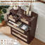 Commode en rotin de 104 cm (41 pouces) à 6 tiroirs avec poignées en métal doré, style bohème et plateau à bords arrondis-1407762573