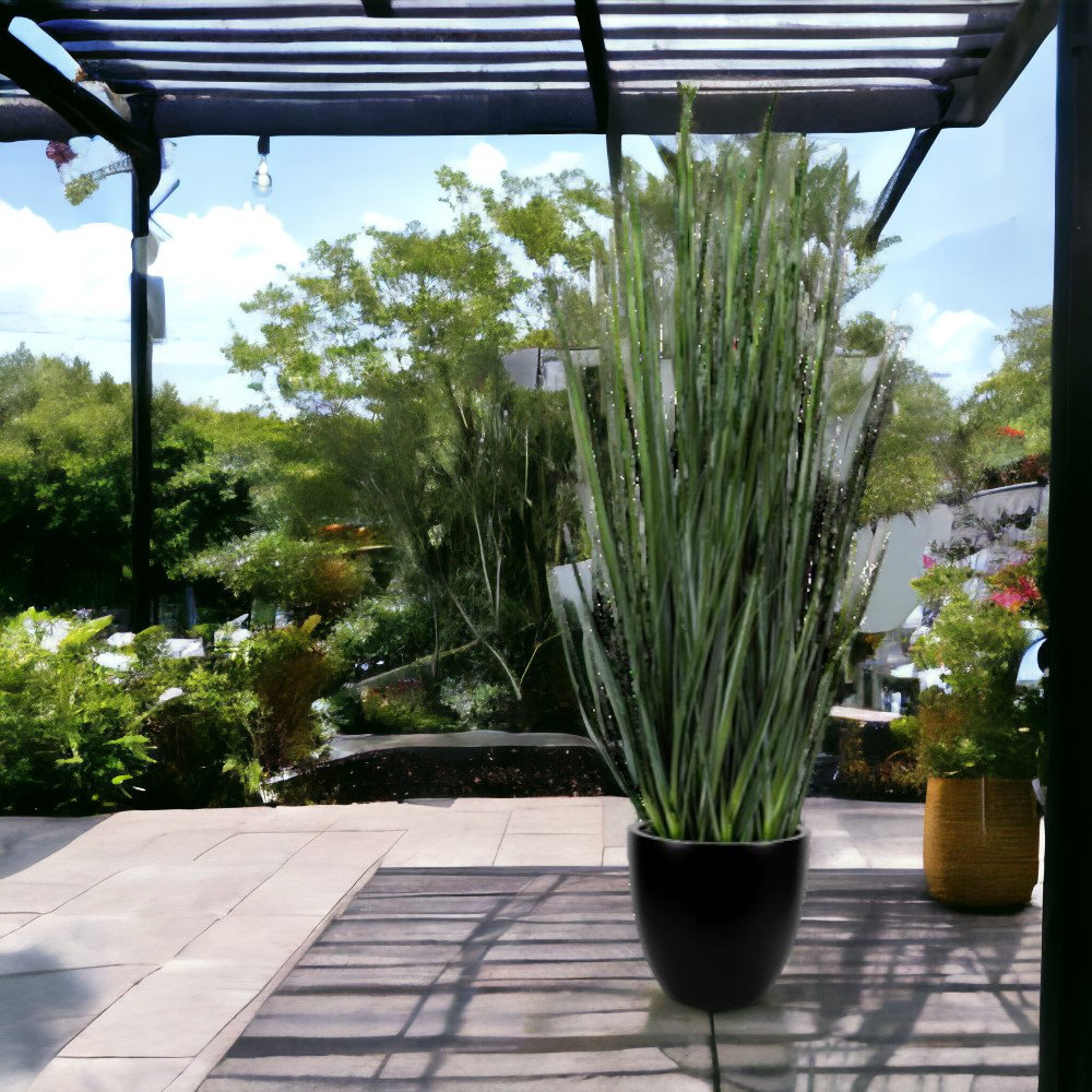 Handmade Pot Planter, Black, 15" H x 15" W x 15" D