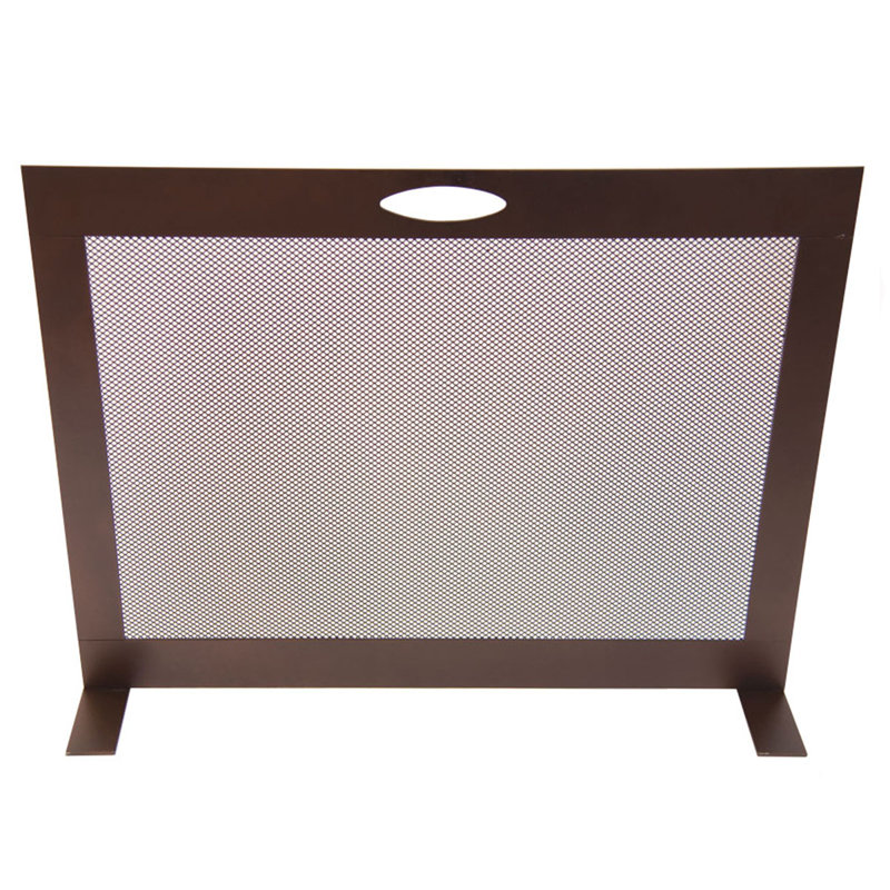 Andriy Metal Single Panel Fireplace Screen