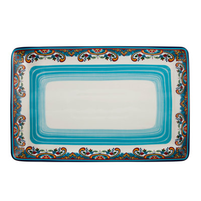 Zanzibar Rectangular Platter - 16.5"