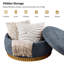 Repose-pieds en bois massif avec rangement et plateau réversible l 35 po Lessman-127658983