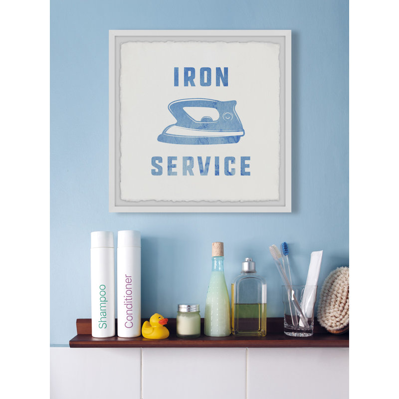Iron Service II - Picture Frame Painting Print on Paper, 30cm H x 30cm W x 3.81cm D
