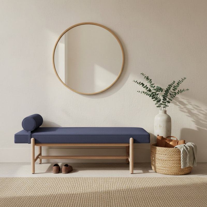 Cellire Bench, Navy, Natural