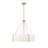 Millennium Lighting Telfar 3 Light Pendant Light with White Fabric Shade-103500875
