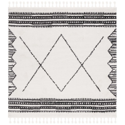 Baar Tassel Performance Abstract Rug