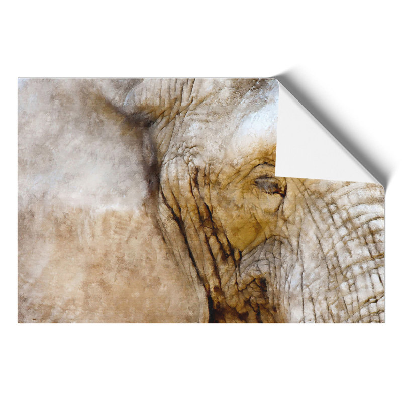 Elephant Painting - Frameless Print, 42cm H x 59cm W x 0.1cm D