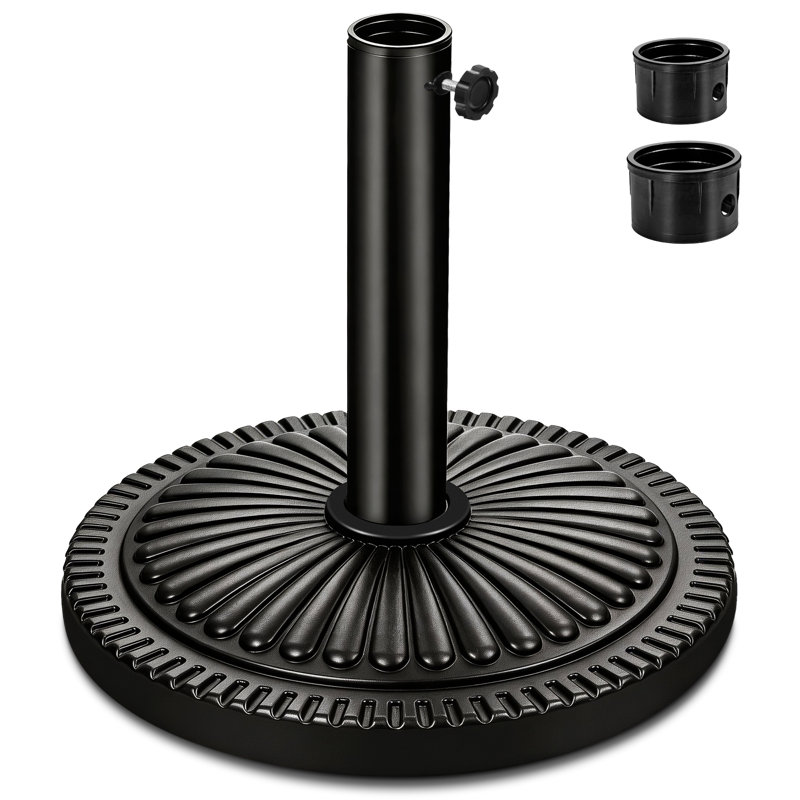 Custodia 22 Lb. Resin Free Standing Umbrella Base, Black