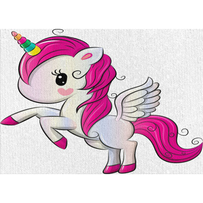 Tapis de la zone rose licorne