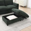  Canapé modulaire en chenille 2 pièces de 96 po en chenille 2 pièces avec repose-pieds et poches-618620138