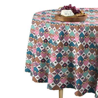 Cholla Pastel Bandana Hearts Tablecloth
