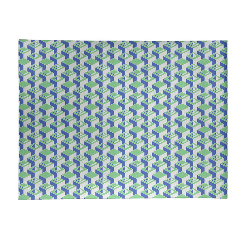Chenille Geometric Indoor Rug, Rectangle 8' x 10'