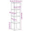 Amasya 33cm W Bookcase-1611626602-1611626604